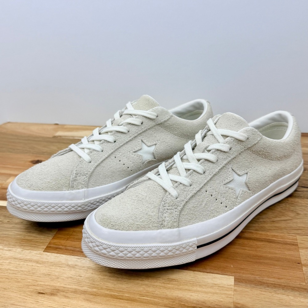 Converse One Star Suede Low Top Sneakers Beige Women's Sz 9